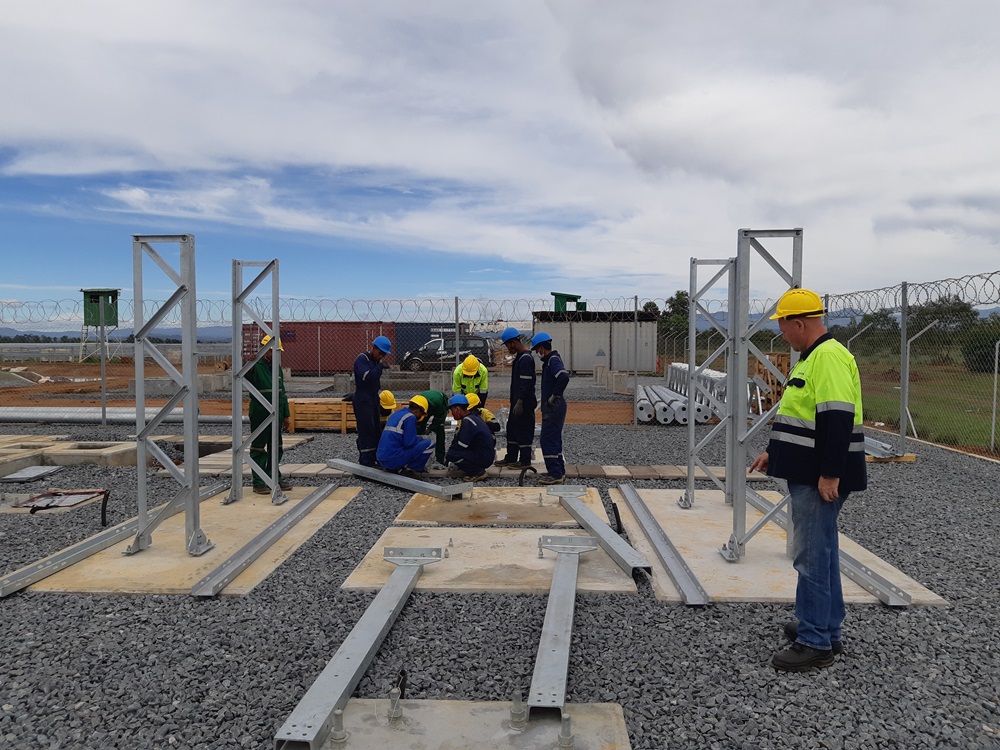 Substation Steel Structure Assembly, Erection and Installation